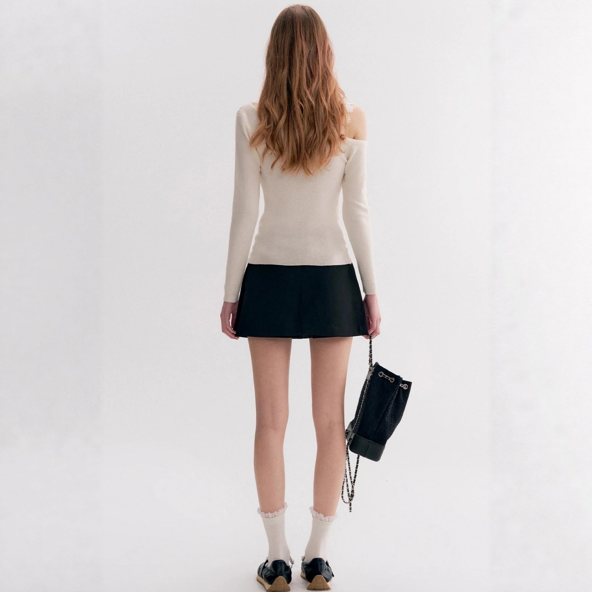 Lune One-Shoulder Knit Top