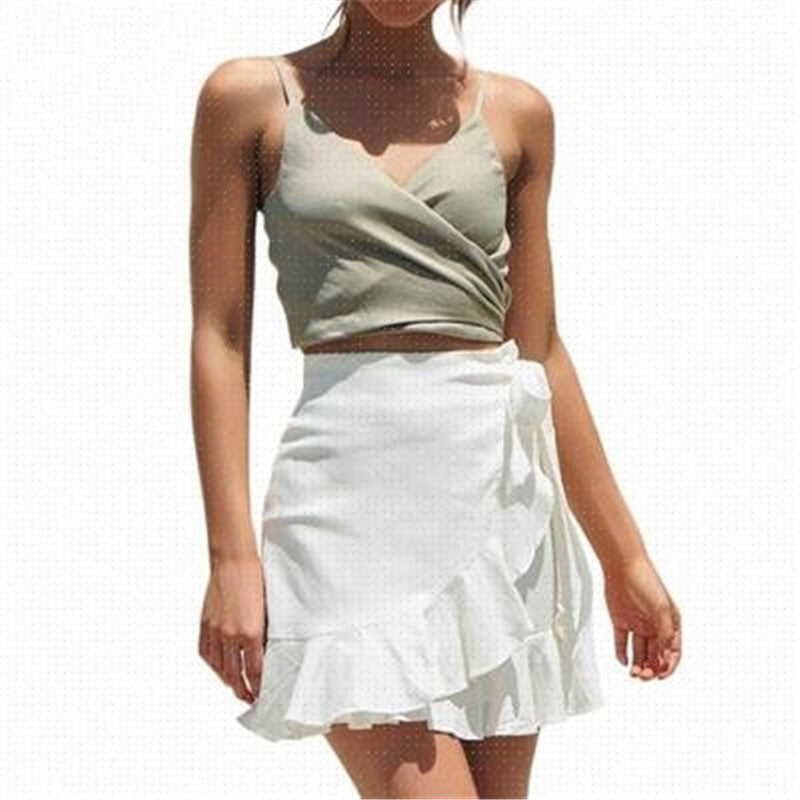 Soft Muse Wrap Mini Skirt