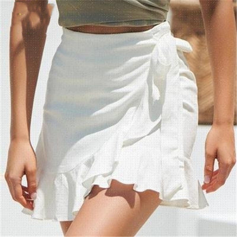 Soft Muse Wrap Mini Skirt
