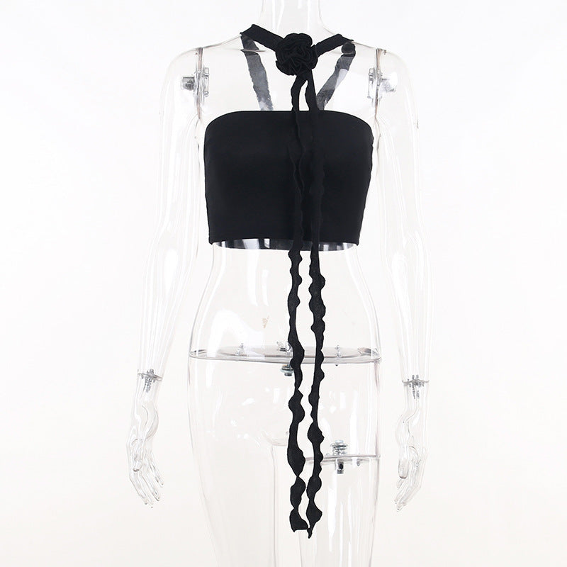 3D Floral Tube Top – Summer Soft Glam Statement