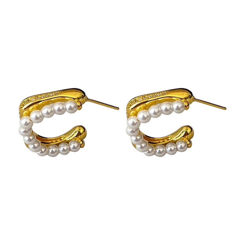 Classic Pearl Hoop Earrings – Effortless Everyday Elegance