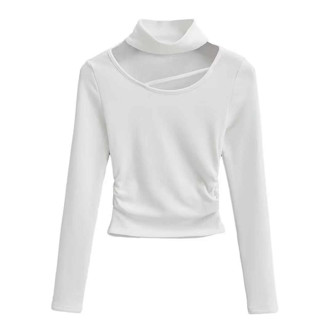 Cutout Long Sleeve Top – Bold Minimal Street Look