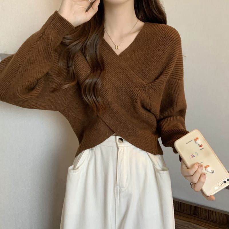 Off-Shoulder Knit Sweater – Cozy Minimal Luxe