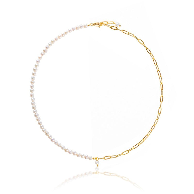 High-Grade Freshwater Pearl Necklace – Timeless Minimal Luxury