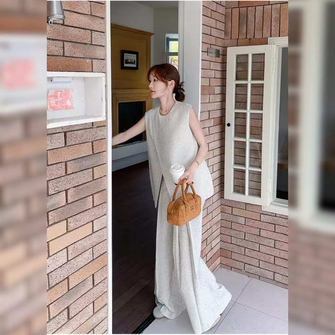 Sleeveless Linen Two-Piece Set – Effortless Everyday Ease