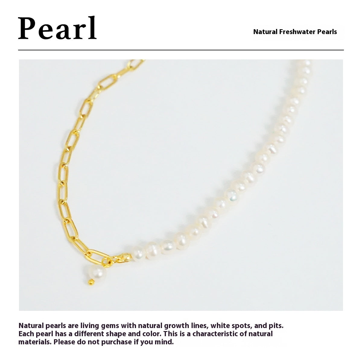High-Grade Freshwater Pearl Necklace – Timeless Minimal Luxury
