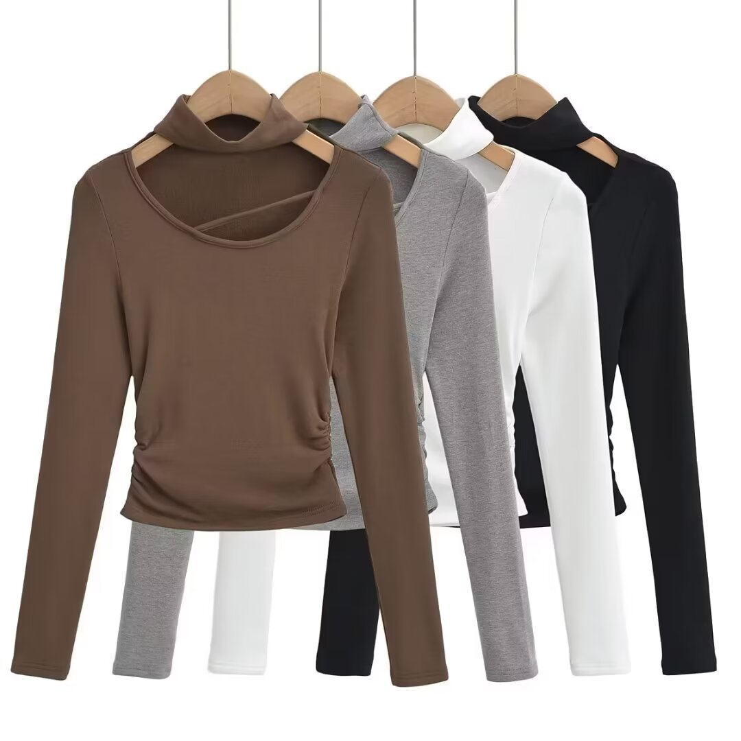 Cutout Long Sleeve Top – Bold Minimal Street Look