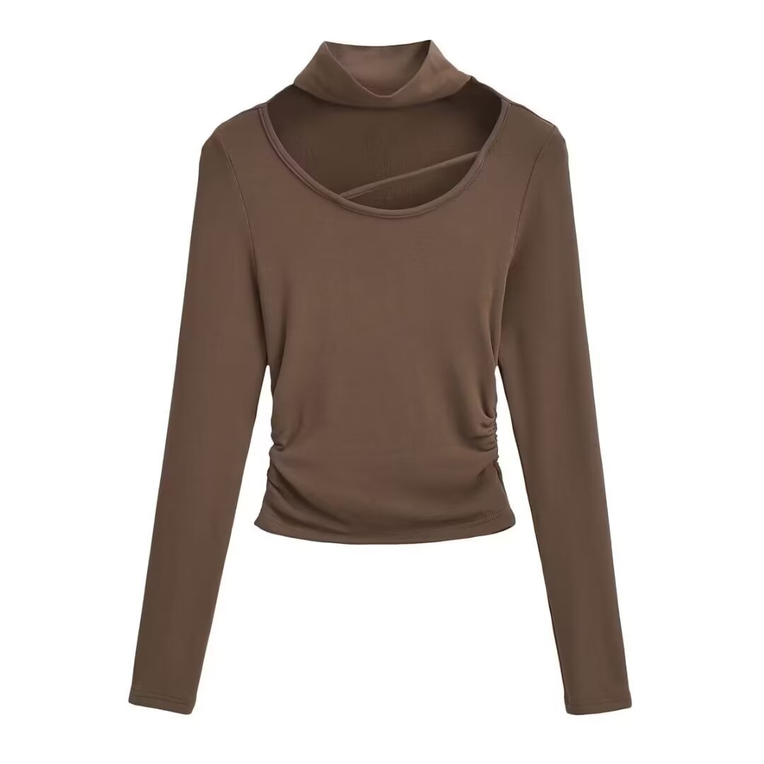 Cutout Long Sleeve Top – Bold Minimal Street Look