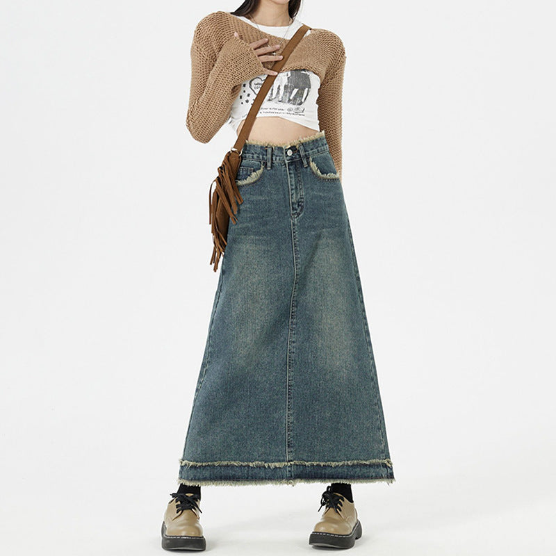 Everyday Denim Maxi Skirt