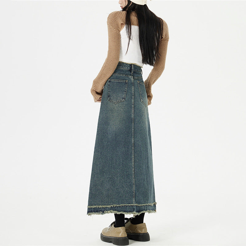 Everyday Denim Maxi Skirt