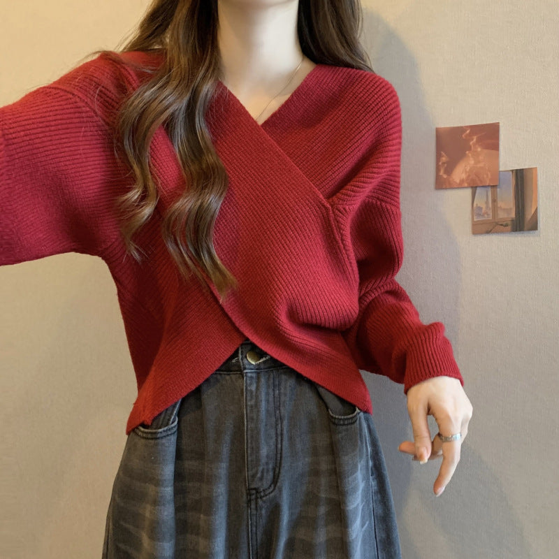 Off-Shoulder Knit Sweater – Cozy Minimal Luxe